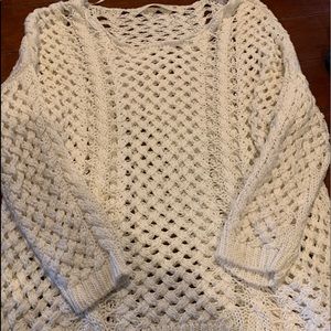 Zara open crochet sweater